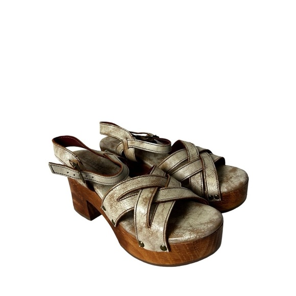 Bed Stu Womens Paulina platform wooden heels Nectar Lux Shoes size 11 - Picture 3 of 7
